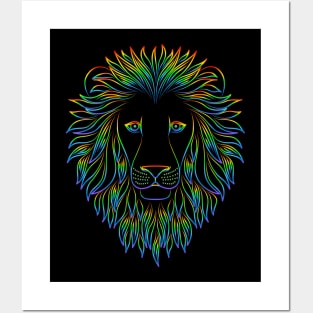 lion head Posters and Art